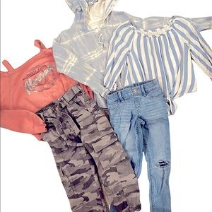 Abercombie Kids Girls 5/6 T Bundle